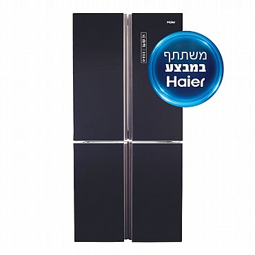 מקרר 4 דלתות Haier האייר דגם HRF-5500FB זכוכית שחורה מקרר 4 דלתות Haier האייר דגם HRF-5500FB זכוכית שחורה
