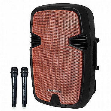 בידורית בלוטות מוגבר 15” עם 2 מיקרופונים PURE ACOUSTICS דגם PMW2015 בידורית בלוטות מוגבר 15” עם 2 מיקרופונים PURE ACOUSTICS דגם PMW2015