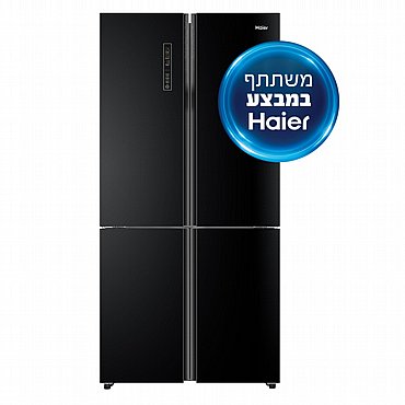מקרר 4 דלתות Haier האייר דגם HRF-6200FB זכוכית שחורה מקרר 4 דלתות Haier האייר דגם HRF-6200FB זכוכית שחורה