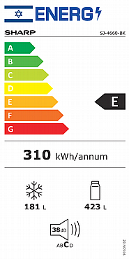 מקרר מקפיא עליון 600 ליטר Sharp שארפ דגם SJ-4660DS זכוכית סילבר מושחר מקרר מקפיא עליון 600 ליטר Sharp שארפ דגם SJ-4660DS זכוכית סילבר מושחר