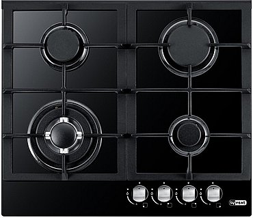 כיריים גז זכוכית שחור 4 להבות LyVent ליוונט דגם HOT 651 כיריים גז זכוכית שחור 4 להבות LyVent ליוונט דגם HOT 651