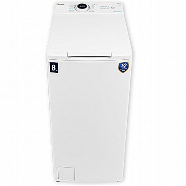 מכונת כביסה פתח עליון 8 ק"ג Midea מידאה דגם MF100T80B/W-IL מכונת כביסה פתח עליון 8 ק"ג Midea מידאה דגם MF100T80B/W-IL
