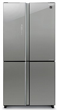 מקרר 4 דלתות מקפיא תחתון 578 ליטר Sharp שארפ SJ-8960BS סילבר בהיר מקרר 4 דלתות מקפיא תחתון 578 ליטר Sharp שארפ SJ-8960BS סילבר בהיר