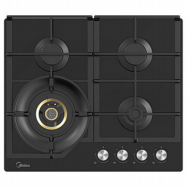 כיריים גז 4 להבות Midea מידאה דגם MG60GH096KT6BIR כיריים גז 4 להבות Midea מידאה דגם MG60GH096KT6BIR