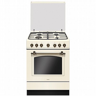 תנור משולב כיריים גז4 להבות Sauter סאוטר דגם Rustic 7020C קרם תנור משולב כיריים גז4 להבות Sauter סאוטר דגם Rustic 7020C קרם