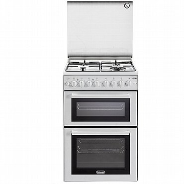 תנור דו תאי משולב כיריים גז 4 להבות Delonghi דלונגי דגם DCS12EDW-IL לבן תנור דו תאי משולב כיריים גז 4 להבות Delonghi דלונגי דגם DCS12EDW-IL לבן