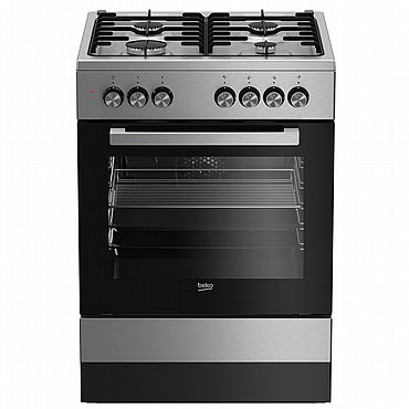 תנור משולב כיריים גז - 4 להבות Beko בקו FSE-62120-DXDSL נירוסטה תנור משולב כיריים גז - 4 להבות Beko בקו FSE-62120-DXDSL נירוסטה
