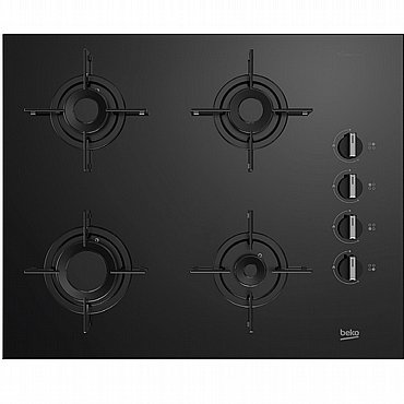 כיריים גז זכוכית - 4 להבות Beko בקו K6510IL כיריים גז זכוכית - 4 להבות Beko בקו K6510IL