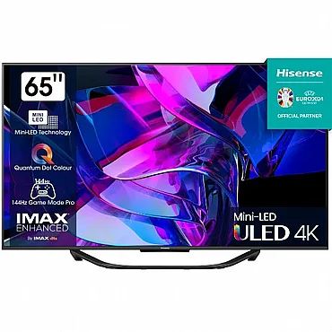 טלוויזיה חכמה "65 ULED Mini-Led 4K דגם HISENSE 65U7KQ הייסנס - מתצוגה! טלוויזיה חכמה "65 ULED Mini-Led 4K דגם HISENSE 65U7KQ הייסנס - מתצוגה!